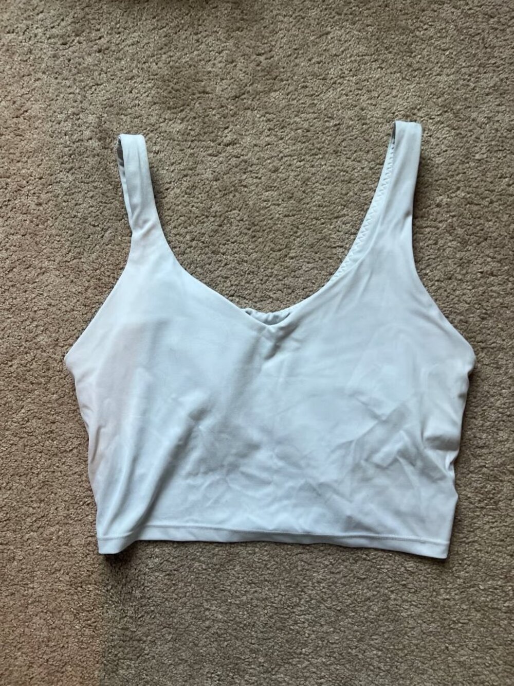 Aerie Offline Recharge White Longline‎ Sports Bra XL